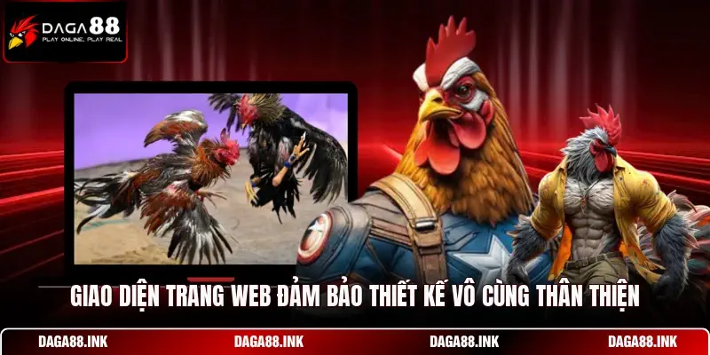 Giao diện trang web đảm bảo thiết kế vô cùng thân thiện