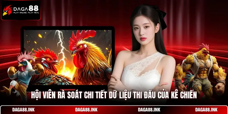 Hội viên rà soát chi tiết dữ liệu thi đấu của kê chiến